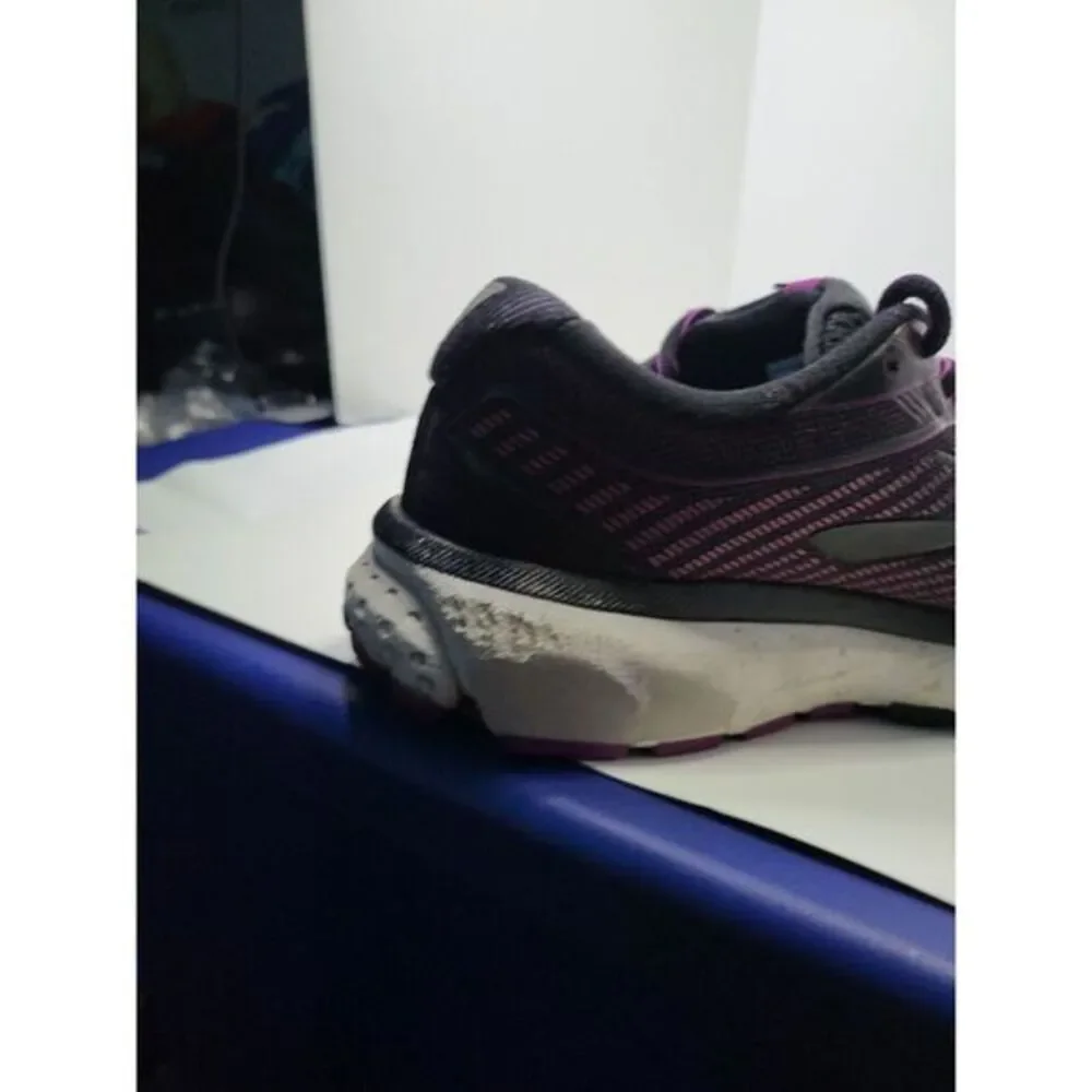 Brooks Ghost 12 1203051B063 Running Shoes Women's‎ Size 7.5 Black/Plum Medium B.